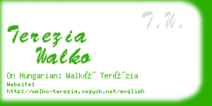 terezia walko business card